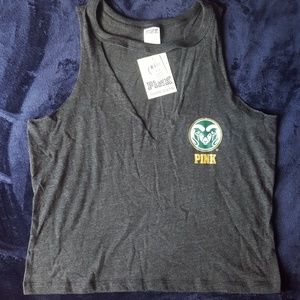 PINK Colorado State university crop top